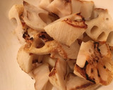 焼きれんこんと揚げタコ作り方7写真