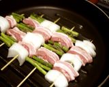 フライパンで作る☆塩焼き鳥　豚串♪作り方2写真
