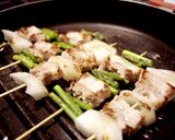 フライパンで作る☆塩焼き鳥　豚串♪作り方3写真