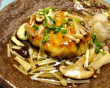 和風きのこあんかけハンバーグ＊ダイエット作り方10写真