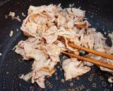 明日への活力！ネギ塩ダレの豚バラ丼作り方4写真
