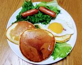 巣ごもり卵のお食事パンケーキ作り方3写真