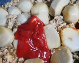 里芋と鶏ひき肉のケチャップ煮作り方5写真