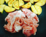 さつま芋と豚肉のだし炒め作り方5写真