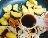 さつま芋と豚肉のだし炒め作り方7写真