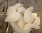 肉片炒蘿蔔　豚肉と大根の甜麺醤炒め作り方1写真