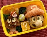 スーパーマリオ　キャラ弁作り方1写真