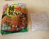 麻婆茄子の焼きうどん作り方2写真