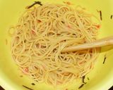 桜えび塩昆布のパスタ☆カルボナーラ仕立て作り方7写真