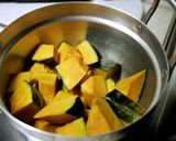 かぼちゃとシーチキンの煮物♪白だし風味☆作り方1写真