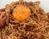 黄身のせ!チキンラーメン焼きそば!作り方7写真