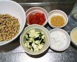 犬ご飯　エビとズッキーニのあんかけ作り方1写真