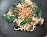 豚こまとほうれん草の和風餡作り方3写真