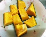 かぼちゃ・大根のごま生姜煮♪作り方2写真