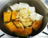 かぼちゃ・大根のごま生姜煮♪作り方4写真