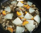 大根・人参の和風ミンチカレー煮♪作り方5写真