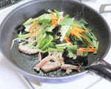 マグロと黒ごまのプロテイン塩焼きそば作り方7写真