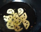 レンコンと鶏肉としめじのスパゲッティー作り方3写真
