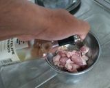 レンコンと鶏肉としめじのスパゲッティー作り方5写真
