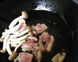 レンコンと鶏肉としめじのスパゲッティー作り方6写真