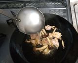 レンコンと鶏肉としめじのスパゲッティー作り方8写真