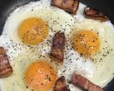 ベーコンと目玉焼き作り方4写真