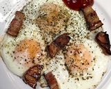 ベーコンと目玉焼き作り方7写真