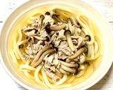 ベトナム風味の肉きのこうどん作り方4写真