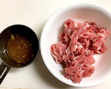 さつまいもと豚コマの生姜焼き作り方2写真