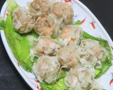 レンジスチーマーで塩鮭が入ったもち米焼売作り方17写真