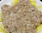 レンジスチーマーで塩鮭が入ったもち米焼売作り方18写真