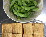 油揚げとさやえんどうの煮物(煮浸し)副菜作り方1写真