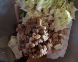 納豆と鶏そぼろのサラダご飯作り方2写真