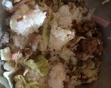 納豆と鶏そぼろのサラダご飯作り方3写真