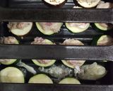 簡単！茄子とズッキーニの肉のせ焼き作り方3写真
