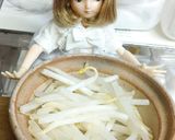 リカちゃん♡冷食?月見 つくね もやし鍋作り方3写真