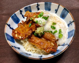 薩摩揚げのとろろ丼＊玄米＊ダイエット作り方5写真