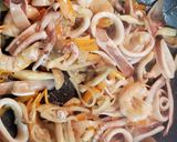 アボカドINまろうまイカ・エビパスタ作り方5写真