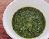 生バジルと小松菜のミックスジェノベーゼ作り方1写真