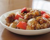 簡単！やわらか！豚こま肉とパプリカの酢豚作り方7写真