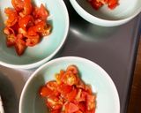 全てレンジ豆腐のトマトチーズドーム蒸し作り方1写真