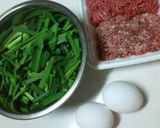 ご飯がすすむ！　簡単♪ニラ玉ミンチ炒め作り方1写真