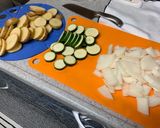 ストウブで作るイワシと彩野菜のパン粉焼き作り方1写真