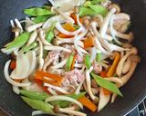 豚肉とブナシメジのピリ辛味噌炒め作り方6写真