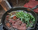 セルバチコで一人ワインすき焼き作り方8写真