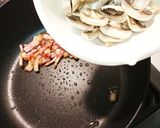 ベーコンとマッシュルームの水菜サラダ作り方5写真
