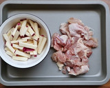 簡単！鶏もも肉とさつまいもの甘辛炒め作り方1写真