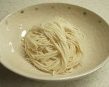 ひやむぎで　カッテージチーズ和風和え麺作り方1写真