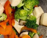アンコールワットの青胡椒と野菜の炒め物作り方3写真