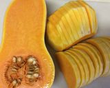 鮭と蒸し野菜 バターナッツのソース作り方1写真